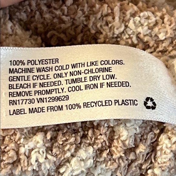 Knox Rose Cozy Fleece Ivory Taupe 1/4 Zip Damask Patterned Pullover Sweater - Picture 7 of 8